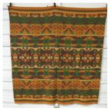 64"x60" Vintage Oragne Tone SW Styled Blanket