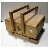 VNTG French Wooden Festive Syrup Sleigh Box