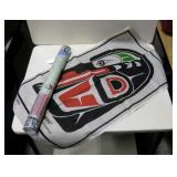 Alaskan Raven Harper Tapestry & First Nations Map