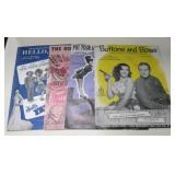 4 Various Vintage Western Broadway Music Books