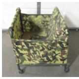 Military Camo Mobile Pet Cart 22"x22"x30"