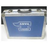 Vintage Blue Tone Anvil Cases Hard Briefcase