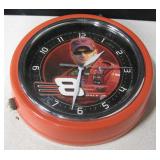 9"D Dale Earnhardt Jr. Red Tone Racing Metal Clock
