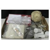 Box of Home Decorative Elephant Table Items