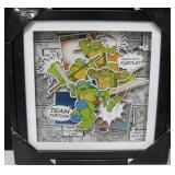14x14" Teenage Mutant Ninja Turtles Shadow Box Art