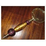 9" Murano Hand Blown Glass Magnifying Glass