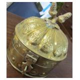 6" Brass Lidded Box