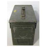 7"x12"x6" Military Green Metal Ammo Box