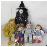Vintage M.T. Co. Wizard of Oz Cast Plush Figurines