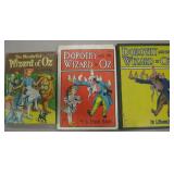 3 VNTG L. Frank Baum Wizard of Oz Books 1957
