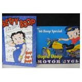 2 Vintage Styled Betty Boop Metal Art Plaques