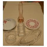 Royal & Mayer Plates & Bowl Glass Flower Vase