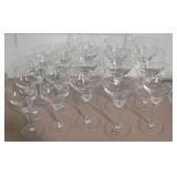 17 Mikasa Crystal German Stemware Glasses