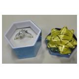 .925 Silver Marked Ring w/ Gift Box
