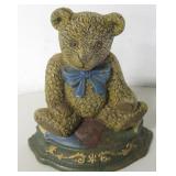 Vintage Cast Iron Teddy Bear Form Door Stopper