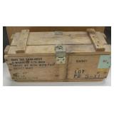 Vintage Wood Rocket / Projectile Military Crate