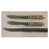 3 Vintage Kitchen Knives - 2 Are Remington