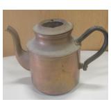 Vintage Copper Coffee Urn / Tea Kettle 7"H