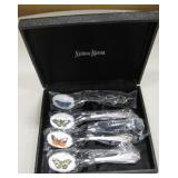 4pc Neiman-Marcus Silver Plate Butterfly Spoons