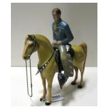 VNTG Hartland Plastics Cowboy & Horse Figure Toy