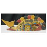 Vintage Wood Carved Folk Art Fish Figure 18"L