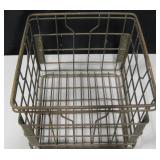 Vintage Creamland Metal Milk Crate