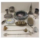 Assorted Vintage Items - Snuffers, Trays & More
