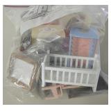 Bag of Vintage Miniature Toy Furniture