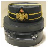 D. Turin & Co. Masonic Double Eagle #32 Hat & Case