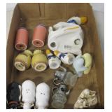 Box of Various VNTG Salt & Pepper Shaker Figurines