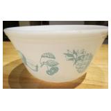 8" Dia. Fire King Milk Glass Blue Fruit Bowl