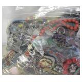 Bag of Various Vintage Theatrical Costume Jewelry