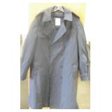 Vintage Dark Blue Trench Coat 46L