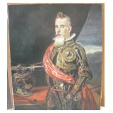 24"x20 VNTG Euro Styled Knight Painting Repro Art