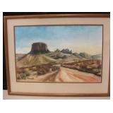 19"x25" VNTG Nobuko Bassett Original SW Watercolor