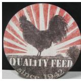 12"D Repro Quality Feed Since 1942 Plaque