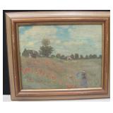 10"x12" Poppy Field in Argenteuil Monet Repro