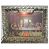 17"x21" VNTG Lighted Last Supper Lenticular