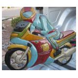 23" Metal Motorcycle Wall Art