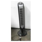 Holmes Tower Fan Black & Silver Tone 35"H
