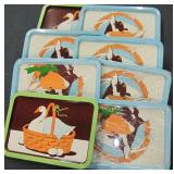 8 Vintage Metal Trays - Vandor Of Spain