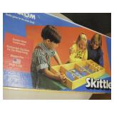 Vintage Carrom Co. Skittles Wooden Spin Top Game