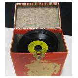 Box of Various Vintage Music Vinyl Records