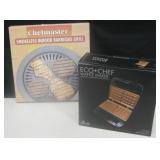 2 NIB Eco Chef Waffle Maker & Chefmaster BBQ Grill