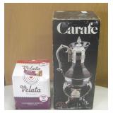 VNTG Leonard Silver Carafe & Velata Fondue Set