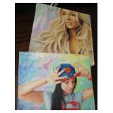 2 Original Female Subject Paintings