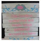 16"x16" Inspirational Text Art Wood Plaque