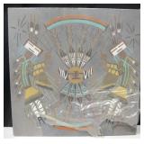 12"x12" VNTG NA / SW Sand Art - w/ Stains