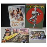3 Vintage The Wizard of Oz Metal Signs