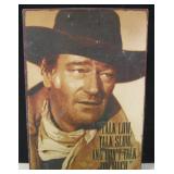 VNTG Styled John Wayne Movie Quote Tin Art Plaque